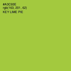 #A3C93E - Key Lime Pie Color Image